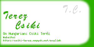 terez csiki business card