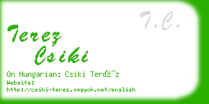 terez csiki business card